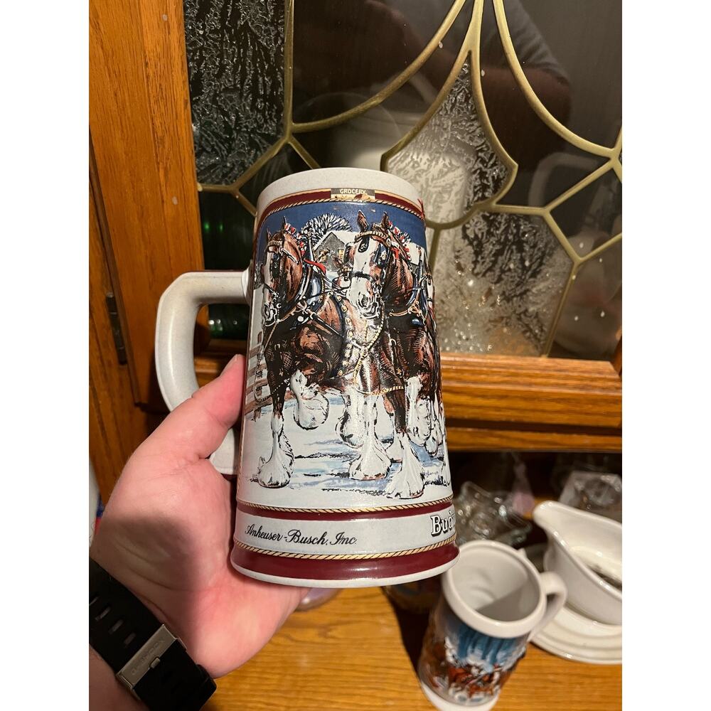 1989 Budweiser beer stein